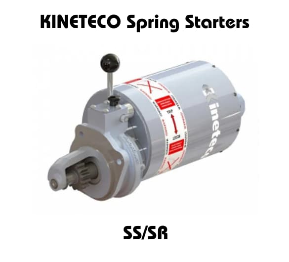 ASV60 Austart Vane Starter - Industrial starter motor with black and red accents